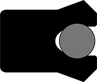 21-1/4 Inch (in) Inside Diameter, 23-1/4 Inch (in) Outside Diameter, and 1 Inch (in) Height Loaded U-Cup Seal