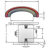 MKPD 2 Piece Urethane Piston Seals