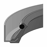1-3/4 Inch (in) Inside Diameter, 2-11/16 Inch (in) Outside Diameter, and 5/16 Inch (in) Width SL Style Oil Seal