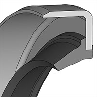 1/4 Inch (in) Inside Diameter, 9/16 Inch (in) Outside Diameter, and 3/16 Inch (in) Width VL Style Oil Seal