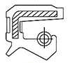 3/8 Inch (in) Inside Diameter, 5/8 Inch (in) Outside Diameter, and 1/8 Inch (in) Width TC Style Oil Seal